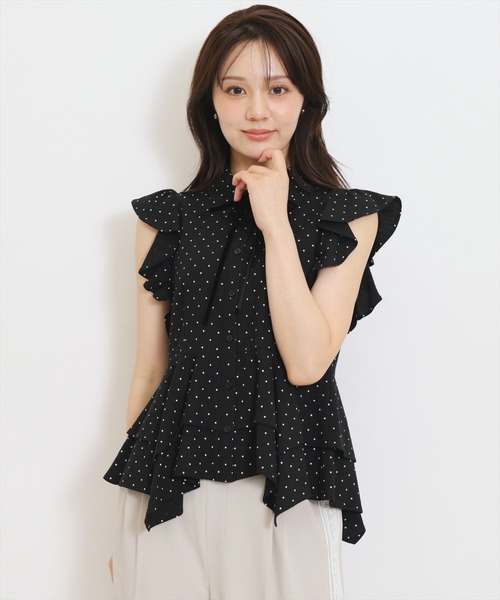 WILLSELECTION(ウィルセレクション)の「イレギュラーヘムリボンタイブラウス(シャツ/ブラウス・レディース・ブラウン系その他/ブラック系その他/ホワイト系その他・FREE)」の15枚目の写真