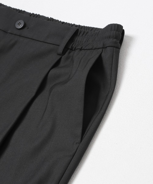 ANOTHER OFFICE(アナザー オフィス)の「『別注』ANOTHER OFFICE×URBAN RESEARCH HABANA BANDED SLACKS(スラックス・メンズ・チャコールグレー・1/2)」の4枚目の写真