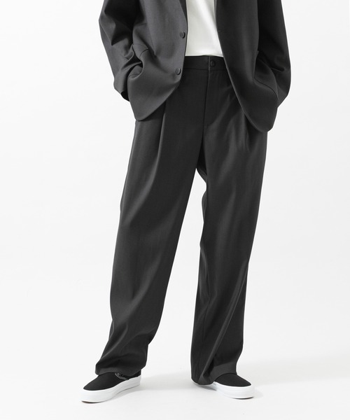 ANOTHER OFFICE(アナザー オフィス)の「『別注』ANOTHER OFFICE×URBAN RESEARCH HABANA BANDED SLACKS(スラックス・メンズ・チャコールグレー・1/2)」の9枚目の写真