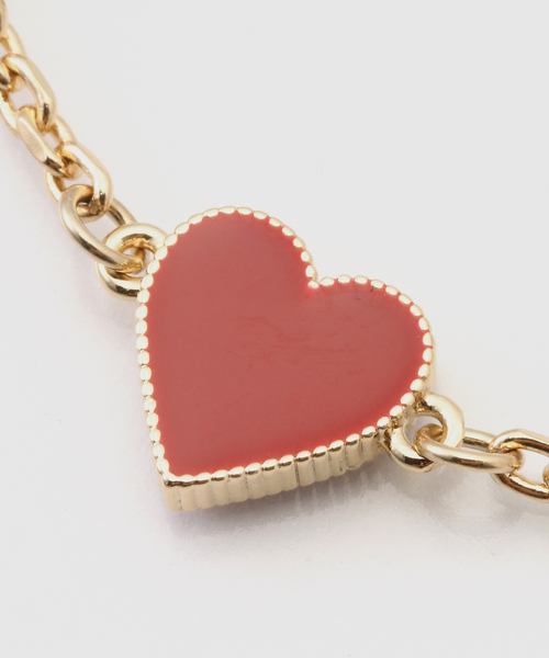 BASICKS(ベイシックス)の「BASICKS / ベイシックス Chain Heart Bracelet(ブレスレット・レディース・ブラック・FREE)」の7枚目の写真