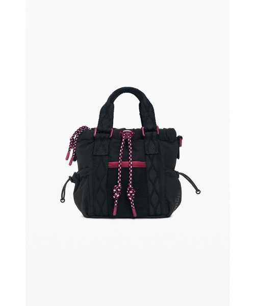 Desigual(デシグアル)の「Braided rope mini tote bag / ブレイドロープミニトートバッグ(ハンドバッグ・レディース・ブラック・FREE)」の3枚目の写真