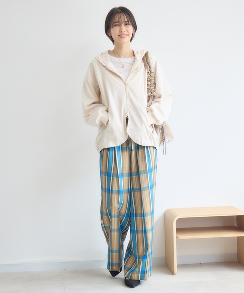 KATHARINE ROSS(キャサリンロス)の「ワイドチェックパンツ(その他パンツ・レディース・ブルー・FREE)」の13枚目の写真