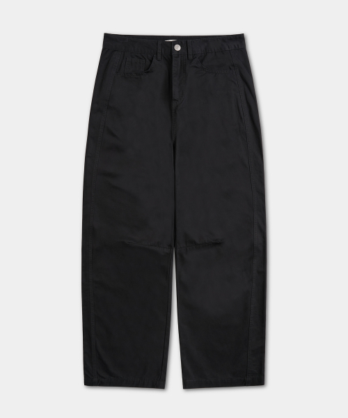EXCONTAINER(エックスコンテナ)の「ブラッシュドコットン カーブド チノパンツ (BLACK)(その他パンツ・メンズ・その他・SMALL/MEDIUM/LARGE/X-LARGE)」の2枚目の写真