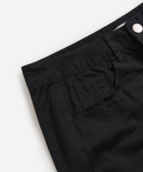 EXCONTAINER(エックスコンテナ)の「ブラッシュドコットン カーブド チノパンツ (BLACK)(その他パンツ・メンズ・その他・SMALL/MEDIUM/LARGE/X-LARGE)」の5枚目の写真