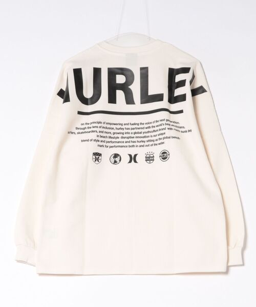 Hurley (ハーレー)の「【Hurley:ハーレー】ヘビーウエイトサーマルTシャツ ビッグロゴ バックプリント オーバーサイズ 吸水速乾×形状安 THERMAL BIG LOGO OVERSIZED LONG SLEEVE TEE(Tシャツ/カットソー・メンズ・オフホワイト/ブラック・LARGE/MEDIUM/SMALL/X-LARGE)」の3枚目の写真