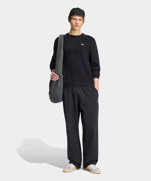 adidas(アディダス)の「トレフォイル エッセンシャルズ フルニット セーター / アディダスオリジナルス adidas Originals(ニット/セーター・メンズ・ブラック・XX-LARGE/X-SMALL/X-LARGE/MEDIUM/LARGE/3XL/SMALL)」の5枚目の写真