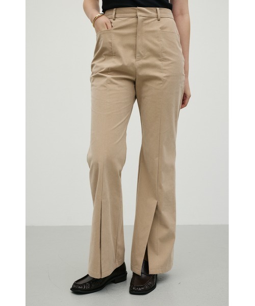 STYLEMIXER（スタイルミキサー）の「フェイクスウェードフレアパンツ（その他パンツ・レディース・ライトベージュ/ブラウン・SMALL/MEDIUM/LARGE）」の2枚目の写真