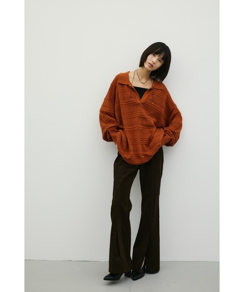 STYLEMIXER（スタイルミキサー）の「フェイクスウェードフレアパンツ（その他パンツ・レディース・ライトベージュ/ブラウン・SMALL/MEDIUM/LARGE）」の22枚目の写真