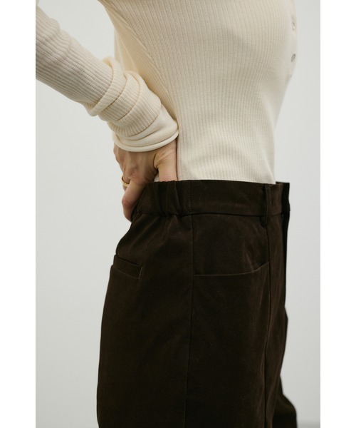 STYLEMIXER（スタイルミキサー）の「フェイクスウェードフレアパンツ（その他パンツ・レディース・ライトベージュ/ブラウン・SMALL/MEDIUM/LARGE）」の5枚目の写真