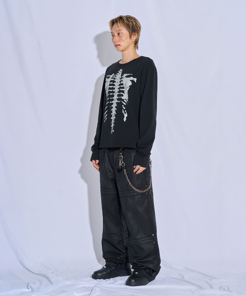 PITCHBLACK(ピッチブラック)の「スケルトングラフィック長袖Tシャツ(ブラック)(Tシャツ/カットソー・メンズ・その他・MEDIUM/LARGE/X-LARGE)」の5枚目の写真
