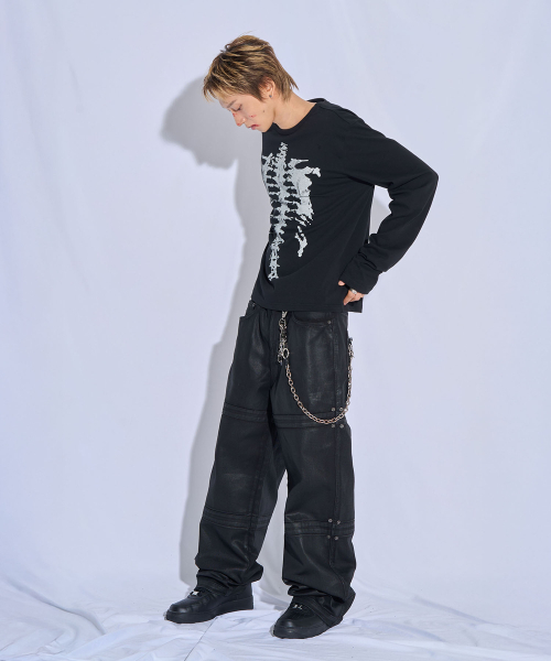 PITCHBLACK(ピッチブラック)の「スケルトングラフィック長袖Tシャツ(ブラック)(Tシャツ/カットソー・メンズ・その他・MEDIUM/LARGE/X-LARGE)」の7枚目の写真
