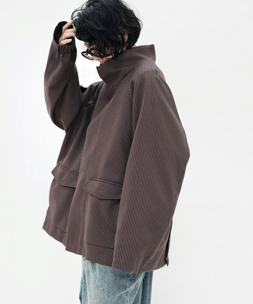 JOURNAL STANDARD LUXE（ジャーナルスタンダード　ラックス）の「テックツィード ブルゾン（その他アウター・レディース・ブラック/ブラウン系その他・FREE）」の2枚目の写真