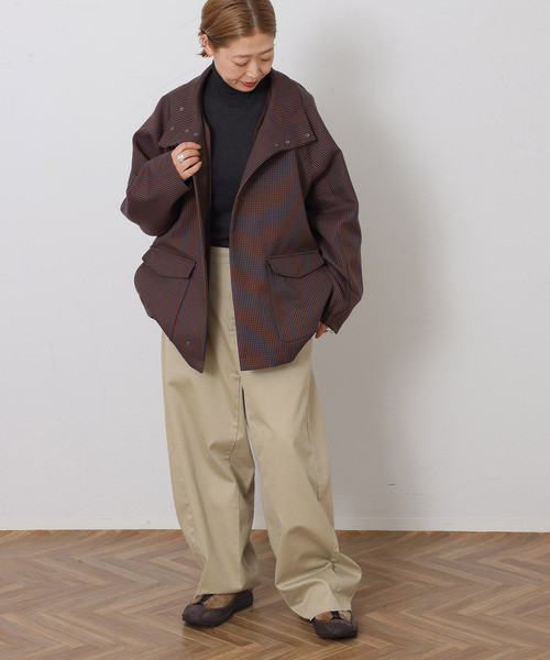 JOURNAL STANDARD LUXE（ジャーナルスタンダード　ラックス）の「テックツィード ブルゾン（その他アウター・レディース・ブラック/ブラウン系その他・FREE）」の7枚目の写真