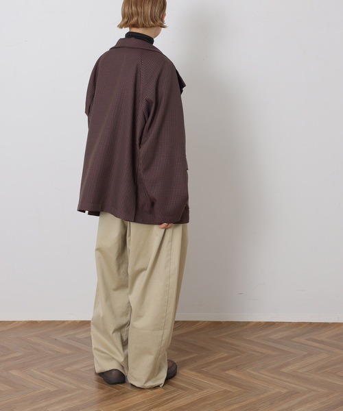 JOURNAL STANDARD LUXE（ジャーナルスタンダード　ラックス）の「テックツィード ブルゾン（その他アウター・レディース・ブラック/ブラウン系その他・FREE）」の9枚目の写真