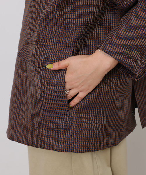 JOURNAL STANDARD LUXE（ジャーナルスタンダード　ラックス）の「テックツィード ブルゾン（その他アウター・レディース・ブラック/ブラウン系その他・FREE）」の16枚目の写真