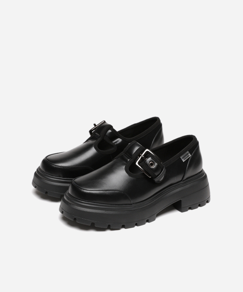 MAC MOC(マックモック)の「HYFER プラットフォームシューズ モールドソール Tストラップローファー (5.5cm)(その他シューズ・レディース・ブラック・22.5cm/23.5cm/23cm/24.5cm/24cm/25cm)」の3枚目の写真