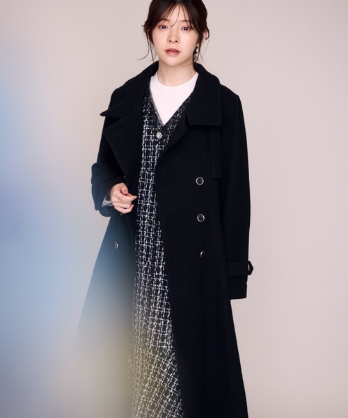 MISCH MASCH(ミッシュマッシュ)の「2026秋冬新作 スタンドネックトレンチロングコート(その他アウター・レディース・グレイッシュベージュ/モカ/ブラック・S/M)」の5枚目の写真