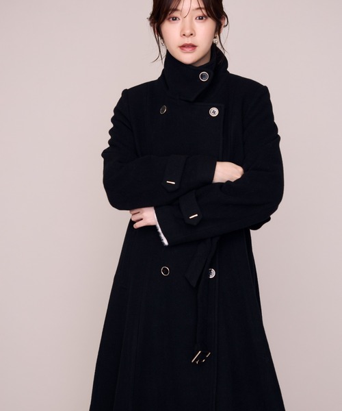 MISCH MASCH(ミッシュマッシュ)の「2026秋冬新作 スタンドネックトレンチロングコート(その他アウター・レディース・グレイッシュベージュ/モカ/ブラック・S/M)」の14枚目の写真