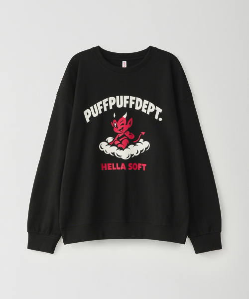 PUFF PUFF DEPT(パフパフ・デプト)の「HELLASOFT スウェットシャツ ブラック(スウェット・レディース・その他・MEDIUM/LARGE/X-LARGE)」の1枚目の写真