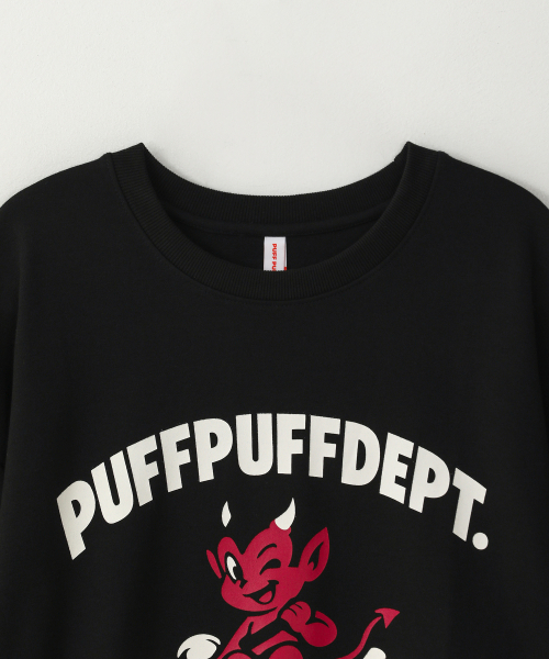 PUFF PUFF DEPT(パフパフ・デプト)の「HELLASOFT スウェットシャツ ブラック(スウェット・レディース・その他・MEDIUM/LARGE/X-LARGE)」の3枚目の写真