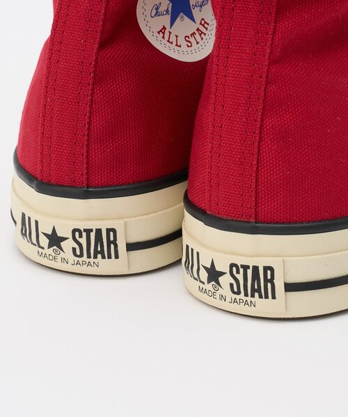 CONVERSE（コンバース）の「【CONVERSE/コンバース】CANVAS ALL STAR J HI / キャンバス オールスター Ｊ ＨＩ（スニーカー・メンズ・レッド・27cm/28cm）」の3枚目の写真