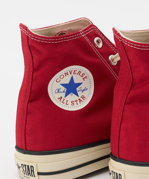 CONVERSE（コンバース）の「【CONVERSE/コンバース】CANVAS ALL STAR J HI / キャンバス オールスター Ｊ ＨＩ（スニーカー・メンズ・レッド・27cm/28cm）」の4枚目の写真
