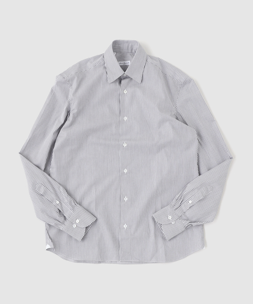 EDIFICE(エディフィス)の「ERRICO FORMICOLA (エリコフォルミコラ) Ex.GR Stripe Dress Shirts(シャツ/ブラウス・メンズ・グレー・40/39/38/37/36)」の1枚目の写真