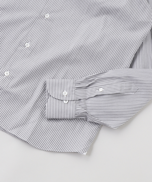 EDIFICE(エディフィス)の「ERRICO FORMICOLA (エリコフォルミコラ) Ex.GR Stripe Dress Shirts(シャツ/ブラウス・メンズ・グレー・40/39/38/37/36)」の3枚目の写真