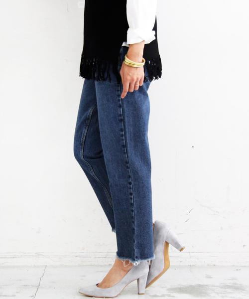 BEAUTY&YOUTH UNITED ARROWS（ビューティーアンドユースユナイテッドアローズ）の「＜RES DENIM＞ 5Pフリンジデニム 2◆（デニムパンツ・レディース・ブラック/ネイビー・25/24）」の6枚目の写真