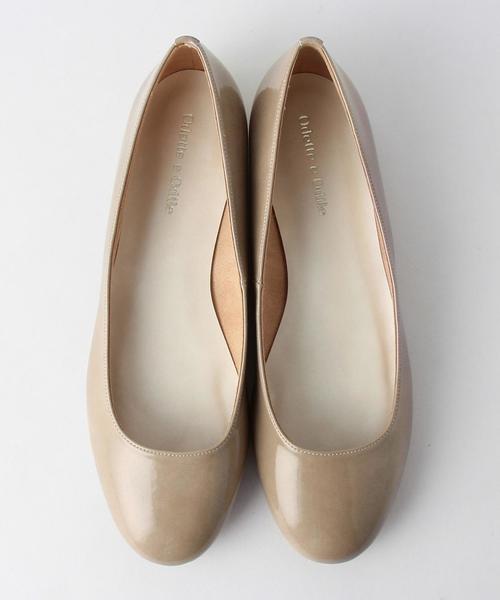 ODETTE E ODILE（オデットエオディール）の「OFD ラウンドスクエア CT10◎（レインシューズ・レディース・ゴールド/ベージュ/ピンク/ネイビー/ブラック・22cm/22.5cm/23.5cm/23cm/24cm/24.5cm/25cm/21.5㎝）」の3枚目の写真