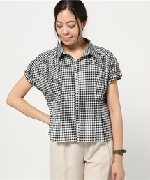 Discoat Parisien | ギンガムチェック袖ねじりシャツ(シャツ/ブラウス)