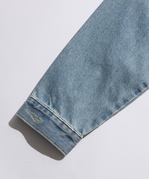 WEGO（ウィゴー）の「WEGO/パッチクラッシュデニムジャケット（デニムジャケット・レディース・ブルー系その他・FREE）」の6枚目の写真