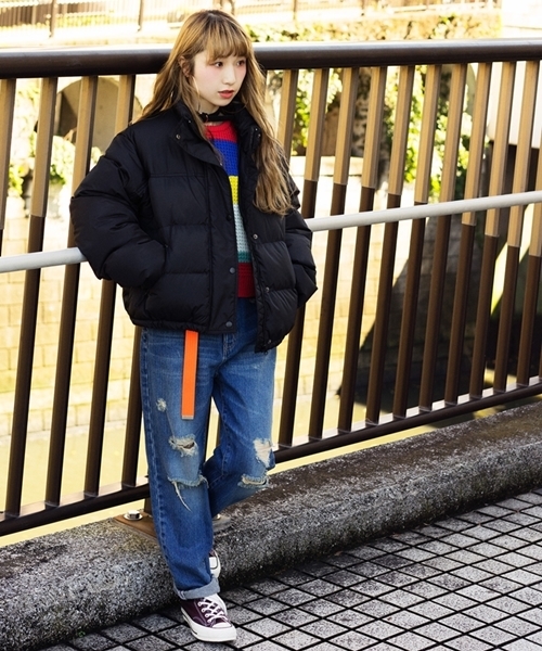 WEGO（ウィゴー）の「WEGO/クラッシュマムジーンズ（デニムパンツ・レディース・インディゴブルー/ライトインディゴブルー/スミクロ・MEDIUM/LARGE）」の14枚目の写真