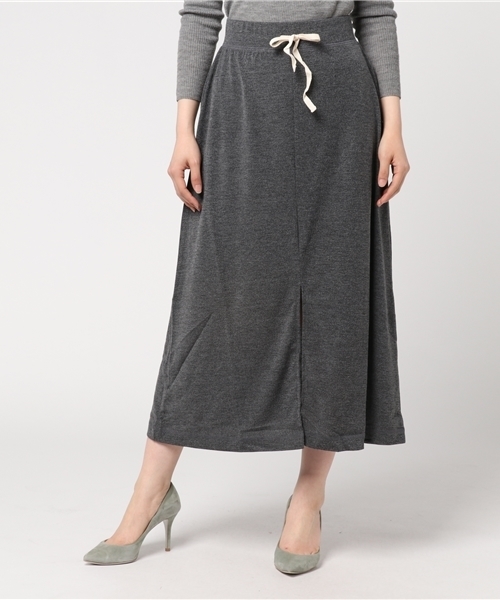 Denime（ドゥニーム）の「ニットソーマキシスカート（スカート・レディース・グレー/ブラック・FREE）」の3枚目の写真