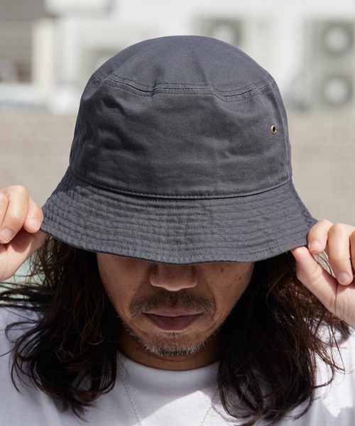 newhattan(ニューハッタン)の「NEW HATTAN/ニューハッタン バケットハット バケハ 無地 シンプル 定番 ベーシック アウトドア メンズ レディース 2026年 夏 夏服(ハット・メンズ・ホワイト/レッド/ネイビー/ロイヤルブルー/ブラック/カーキ/オリーブ/ケリーグリーン/ダークグリーン/デザートカモ/チャコールグレー・M/L)」の4枚目の写真