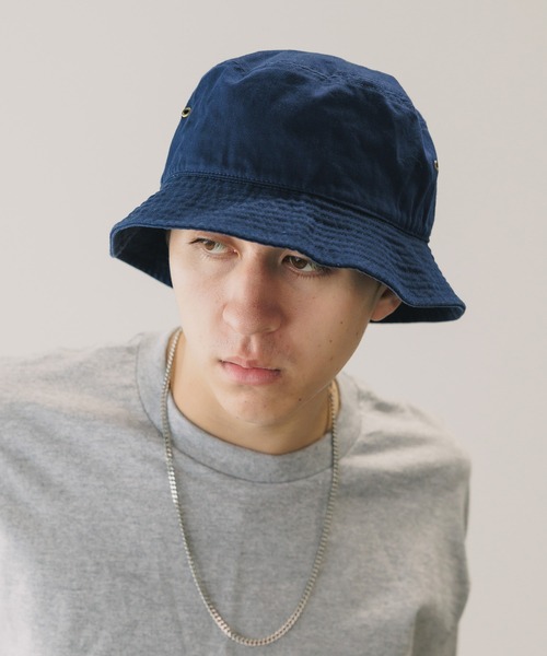 newhattan（ニューハッタン）の「NEW HATTAN/ニューハッタン バケットハット（ハット・メンズ・ホワイト/レッド/ネイビー/ロイヤルブルー/ブラック/カーキ/オリーブ/ケリーグリーン/ダークグリーン/デザートカモ・M/L）」の12枚目の写真