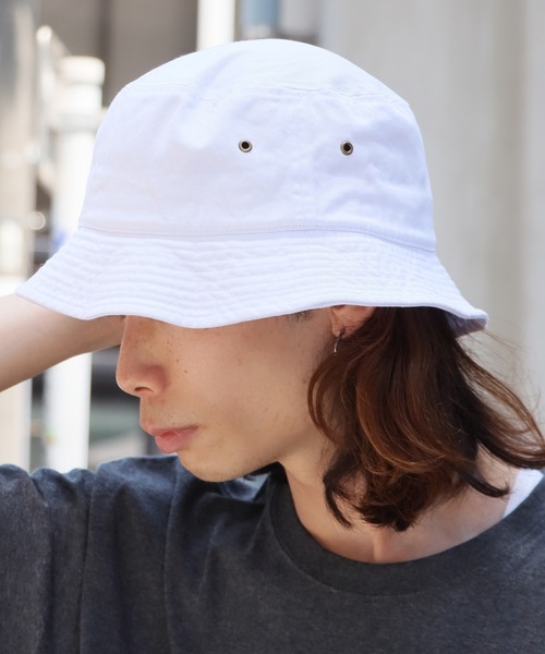 newhattan（ニューハッタン）の「NEW HATTAN/ニューハッタン バケットハット（ハット・メンズ・ホワイト/レッド/ネイビー/ロイヤルブルー/ブラック/カーキ/オリーブ/ケリーグリーン/ダークグリーン/デザートカモ・M/L）」の15枚目の写真