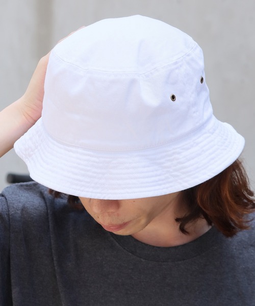 newhattan（ニューハッタン）の「NEW HATTAN/ニューハッタン バケットハット（ハット・メンズ・ホワイト/レッド/ネイビー/ロイヤルブルー/ブラック/カーキ/オリーブ/ケリーグリーン/ダークグリーン/デザートカモ・M/L）」の16枚目の写真