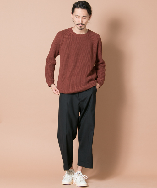 URBAN RESEARCH(アーバンリサーチ)の「UR ウールワイドアンクルトラウザー(スラックス・メンズ・グレー/チャコールグレー/ブラック・LARGE/MEDIUM)」の7枚目の写真