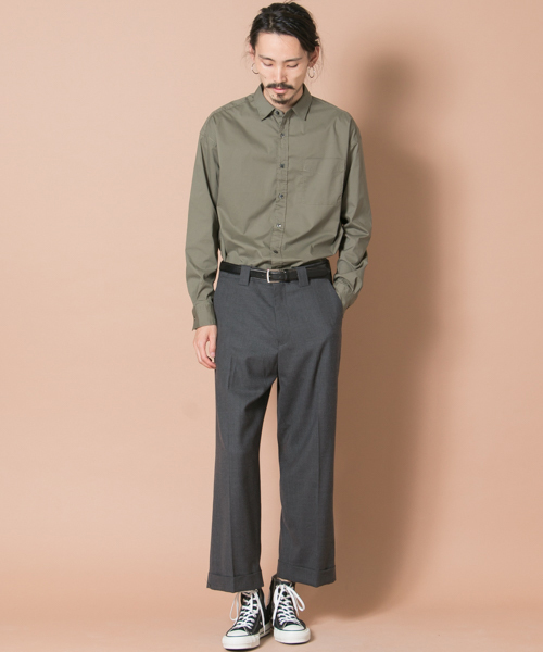 URBAN RESEARCH(アーバンリサーチ)の「UR ウールワイドアンクルトラウザー(スラックス・メンズ・グレー/チャコールグレー/ブラック・LARGE/MEDIUM)」の8枚目の写真