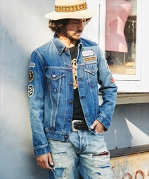 HYSTERIC GLAMOUR | USED加工Sデニム ロッカーズGジャン(デニムジャケット)