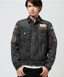 HYSTERIC GLAMOUR | USED加工Sデニム ロッカーズGジャン(デニムジャケット)