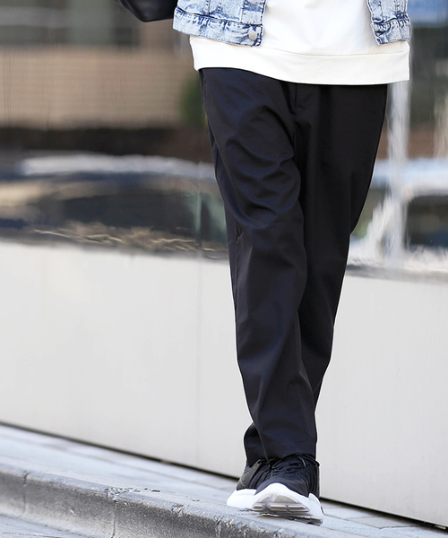 WEGO（ウィゴー）の「WEGO/ストレッチテーパードスラックス（スラックス・メンズ・ブラック/ダークグリーン/ネイビー/ダークグレー・MEDIUM/LARGE）」の2枚目の写真