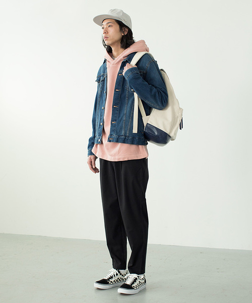 WEGO（ウィゴー）の「WEGO/ストレッチテーパードスラックス（スラックス・メンズ・ブラック/ダークグリーン/ネイビー/ダークグレー・MEDIUM/LARGE）」の22枚目の写真