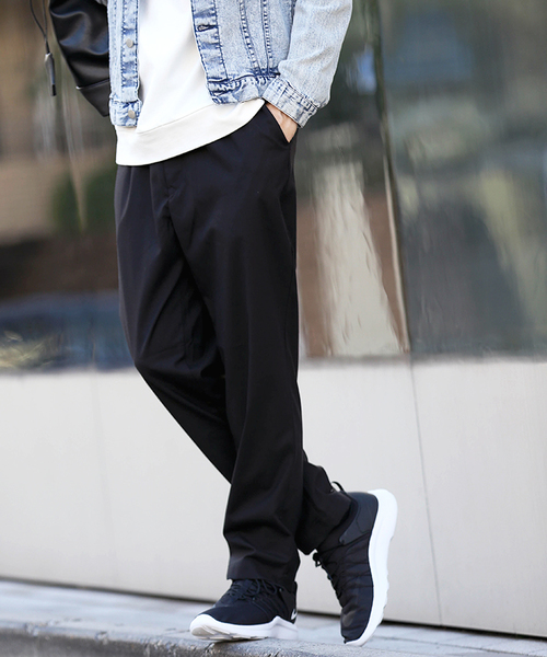 WEGO（ウィゴー）の「WEGO/ストレッチテーパードスラックス（スラックス・メンズ・ブラック/ダークグリーン/ネイビー/ダークグレー・MEDIUM/LARGE）」の18枚目の写真