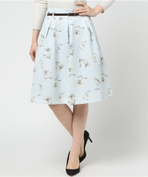 Honeys | ベルト付き花柄フレアスカート(スカート)