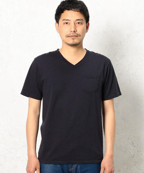 green label relaxing（グリーンレーベルリラクシング）の「BC GLR SLD Vネック ポケット SS Tシャツ ◆（Tシャツ/カットソー・メンズ・ホワイト/ライトピンク/ネイビー・MEDIUM/LARGE/X-LARGE/SMALL）」の15枚目の写真