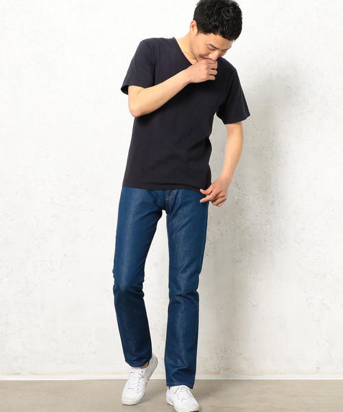 green label relaxing（グリーンレーベルリラクシング）の「BC GLR SLD Vネック ポケット SS Tシャツ ◆（Tシャツ/カットソー・メンズ・ホワイト/ライトピンク/ネイビー・MEDIUM/LARGE/X-LARGE/SMALL）」の17枚目の写真