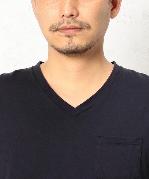 green label relaxing（グリーンレーベルリラクシング）の「BC GLR SLD Vネック ポケット SS Tシャツ ◆（Tシャツ/カットソー・メンズ・ホワイト/ライトピンク/ネイビー・MEDIUM/LARGE/X-LARGE/SMALL）」の18枚目の写真