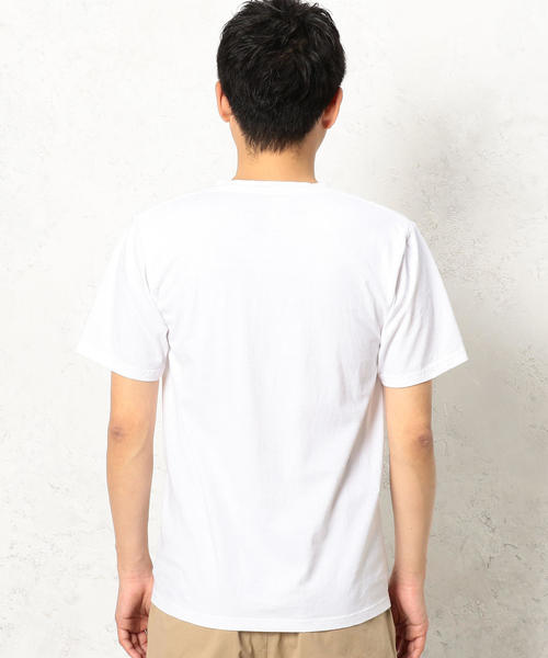 green label relaxing（グリーンレーベルリラクシング）の「BC GLR SLD Vネック ポケット SS Tシャツ ◆（Tシャツ/カットソー・メンズ・ホワイト/ライトピンク/ネイビー・MEDIUM/LARGE/X-LARGE/SMALL）」の4枚目の写真